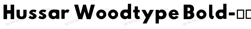 Hussar Woodtype Bold字体转换